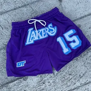 BSCI Pantalones cortos de baloncesto de verano personalizables para hombre Ropa de baloncesto inspirada en estampado - Product Image 6