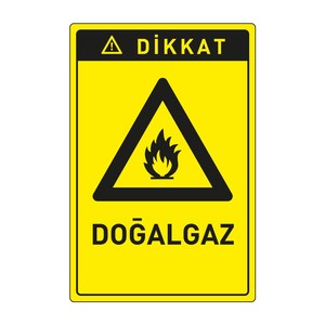 Panneau de signalisation de gaz naturel pour cour - Produit - Product Image 1