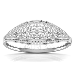 Pulsera de diamantes de moissanita de corte redondo y marquesa de pera, conjunto de bisel completo, pulsera antigua para mujer, regalo único, esposa enemiga - Product Image 2