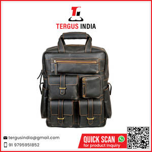 Mochilas de cuero genuino de negocios de proveedor indio disponibles a precio competitivo - Product Image 2