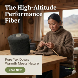 Hilo de lana de yak 100% puro de Mongolia MONECO, ecológico, hilado con núcleo, 22/2, para productos de punto y tejidos, color gris, venta al por mayor - Product Image 5