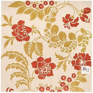 พรมขนสัตว์ทำมือดีไซน์ลายดอกไม้ขนาดใหญ่ทำด้วยมือชุดพรมปูพื้นสำหรับบ้านห้องนอนห้องนั่งเล่นสำนักงานห้องอาหารโรงแรม - Product Image 4