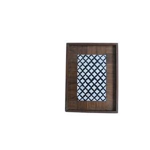 Bandeja de madera de acacia para servir el desayuno, otros alimentos, café y té, decoración rústica para el hogar, bandeja de madera para servir, decorativa grande - Product Image 2