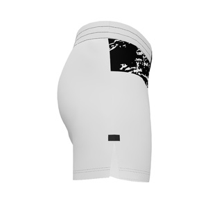 2024 sublimado personalizado color blanco diseño MMA corto, transpirable Digital impreso Pantalones cortos, logotipo personalizado Unisex Fight Shorts para la venta - Product Image 4