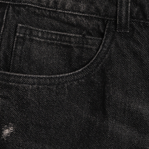 Shorts en jean décontractés pour hommes – 100 % coton, coupe ample, noir et marque privée disponible - Product Image 5