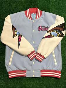 Venta al por mayor Logo clásico bordado parche universidad béisbol hombres chaqueta Letterman Varsity chaqueta productos más vendidos - Product Image 2