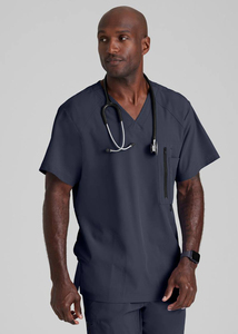 2025 uniformes médicos de enfermería personalizados de alta calidad al por mayor juegos de uniformes de enfermera de hospital para uso en salón de belleza tela tejida - Product Image 6