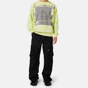 Meilleure vente de sweat-shirt tendance en polyester et coton de haute qualité pour hommes, technique de teinture unie pour l'hiver, service OEM disponible - Product Image 4