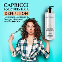 Crema Profesional Italiana para Cabello Rizado 250ml, Marca Privada, con Aceite de Argán, Queratina, Aceite de Coco, a Base de Hierbas, Sin Alcohol, para Peinar sin Enjuague