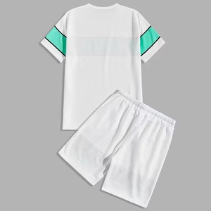 Tenue décontractée de rue d'été pour hommes ensemble de deux pièces en gros avec short imprimé et t-shirts séchage rapide et respirant - Product Image 2