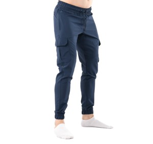 Pantalones Cargo de poliéster para hombre de diseño personalizado con material transpirable y cómodos pantalones de punto de peso medio de poliéster 100% para hombre - Product Image 4