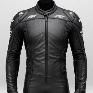 Combinaison de course de moto en cuir véritable personnalisée, OEM/ODM une pièce ou deux pièces - Product Image 6