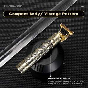 Tondeuse à cheveux sans fil rechargeable professionnelle, kit de toilettage, lame en acier inoxydable pour le rasage de la barbe dans les salons de coiffure - Product Image 3