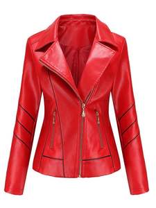 Veste d'hiver respirante pour homme en cuir véritable doublure chauffante en laine imperméable coton fermeture à glissière avant-Logo personnalisable imprimé automne - Product Image 4