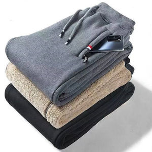 Pantalones de chándal de algodón impermeables de invierno para hombre, informales, gruesos, de talla grande - Product Image 3