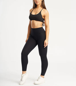 Leggings Deportivos para Mujer, Ajuste Atlético, Color Sólido, Transpirables, Elásticos en Cuatro Direcciones, Secado Rápido, con Bolsillo Seguro - Product Image 1