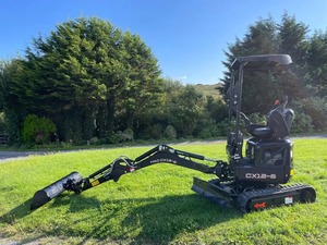 MAC CX12-6 micro digger. 1.2 Ton operating weight. Breaker and <b>rake</b> attachment options in stock - Product Image 6