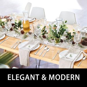 Collection d'argenterie Modern Luxe pour des expériences culinaires élégantes Couverts modernes en argent Velocity pour des repas élégants et rapides - Product Image 4