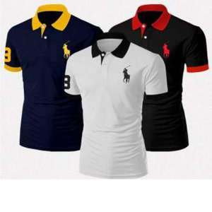 Camiseta de Golf Personalizada al por Mayor para Hombre, 100% Algodón, Cuello Alto, Secado Rápido, Antiarrugas, Colores Personalizados, Tejido de Punto - Product Image 4