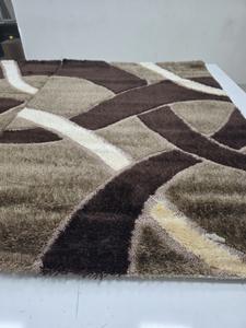 Alfombra 3D Moderna con Diseño Floral Jacquard, Tejida a Máquina, de Yute, Acolchada, de Pelo Medio, Reversible, con Base de Látex, para Sala de Estar y Uso Doméstico - Product Image 4