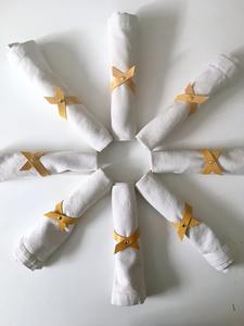 Servilletero de cuero amarillo, accesorio de Decoración de mesa elegante para comedor en casa, boda y fiesta, pieza decorativa elegante y vibrante - Product Image 4