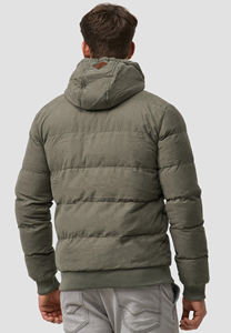 Chaqueta de Invierno de Último Diseño, Cálida para Exteriores, 100% Poliéster, con Capucha Abultada, Estilo Holgado para Hombre - Product Image 3