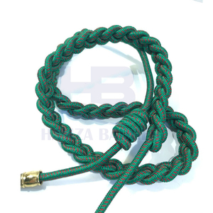 Cordon tressé en nylon et polyester personnalisé pour l'uniforme de groupe formel Boucle sécurisée pour accessoires de placement d'épaule - Product Image 5