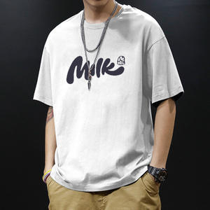 Camiseta estampada con logotipo en 3D para hombre, proveedor OEM, Camisa de algodón de gran tamaño, ropa de calle, ropa personalizada de moda - Product Image 1