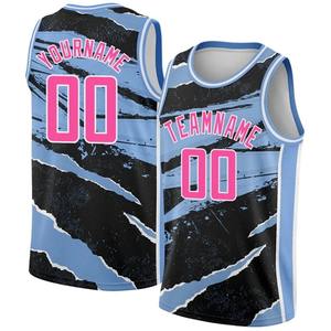 Maillot de basket-ball personnalisé imprimé en 3D nouveau dégradé de contraste de couleur Graffiti débardeurs nom personnalisé gilet d'été pour hommes séchage rapide - Product Image 5