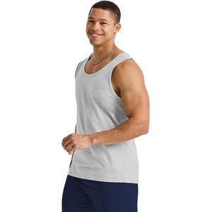 Camiseta de tirantes sin mangas para hombre personalizada OEM, camisetas sin mangas lisas de estilo informal de secado rápido de alta calidad, camisetas sin mangas tejidas a precio barato de fábrica con patrón 3D - Product Image 3