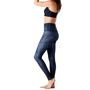 Active Fitness Yoga Leggings Control de barriga Pantalones de yoga 100% Algodón Gimnasio Ropa deportiva Leggings para mujeres - Product Image 6