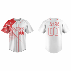 Uniformes Personalizados para Equipos de Béisbol, Camisetas con Nombre y Número Personalizados, Sublimación, Bordado, Impresión, Transpirables, 100% Poliéster - Product Image 3