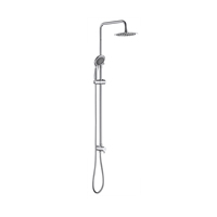 Ensemble de douche thermostatique mural rond en laiton pour salle de bain