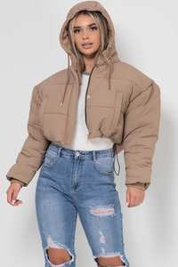 Nuevo diseño, chaqueta acolchada para mujer, chaqueta acolchada de manga larga para mujer, Material de carcasa de Nailon/poliéster, chaqueta acolchada para mujer con capucha - Product Image 5