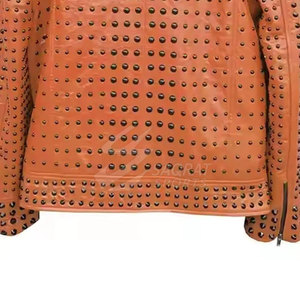 Veste en cuir confortable sur mesure pour hommes Veste d'hiver respirante à manches longues pour vente en ligne - Product Image 3