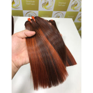 Trama de piel de alta calidad directa de fábrica Piano HD vietnamita brasileño de alta calidad color oscuro doble lujo Bonestraight - Product Image 2