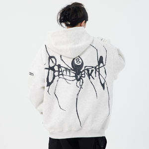 Sudadera con capucha con estampado de araña para hombres y mujeres Cremallera amantes de manga larga - Product Image 6