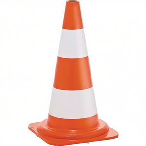 Cono de Tráfico Reflectante de 500 mm de Altura, 1.05 kg, 28.5 x 28.5 cm, con Pegatinas y Luces Reflectantes Promocionales - Product Image 2