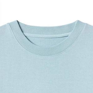 T-shirts pour femmes en coton uni, coupe classique, tissu en coton intégral, t-shirts décontractés à manches courtes et col rond, personnalisables - Product Image 3