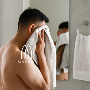 Juego de Toallas de Baño 100% Algodón Tejido de Color Sólido, Suave, Absorbente y Duradero, Toalla de Mano, Toallita - 500g/m2 - Product Image 5