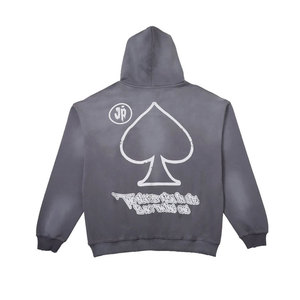 100% Cotton Quick Drying Solid Color <b>Men's</b> Acid Wash Hoodie Latest Arrival Casual Wear Long <b>Sleeve</b> Acid Wash <b>Men</b> Hoodies - Product Image 2