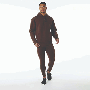 Nouveauté 2025 Ensemble de survêtement d'entraînement d'hiver léger pour homme Vêtements de sport Jogging Deux pièces 100% coton Service OEM - Product Image 1