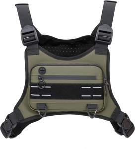 Custom Lightweight Waterproof <b>Running</b> Vest Front Chest Pack with Built-In Phone Holder Anti-Theft Sports Chest Rig Bag for Men - Product Image 1