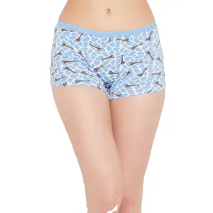 Bangladesh Supplier Women's Boxer And Brief Customized Design Casual Printed Plus Size Underwear Sexy Boxer Shorts For Women