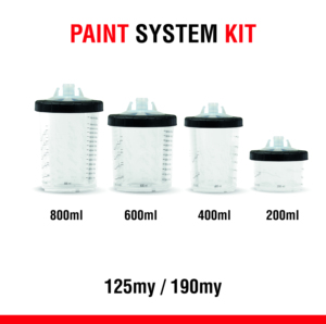 200ml 400ml 600ml 800ml di vernice monouso tazze di miscelazione per auto pistole a spruzzo con coperchi tappi kit per verniciatura carrozzeria - Product Image 2