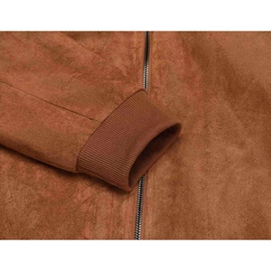 เสื้อแจ็คเก็ตวาร์ซิตี้ผู้ชายขายส่ง เสื้อผ้าฤดูหนาว ปักโลโก้ตามสั่ง แจ็คเก็ตเบสบอลหนังแบบบอมเบอร์ - Product Image 5