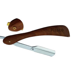 Navaja de afeitar de acero plegable manual para barbería, herramientas de depilación, rasuradoras - Product Image 5