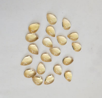 Quartz Citrine Naturel de Marque AMARA, Coupe Poire Polie, Cabochon Jaune, Fournitures de Fabrication de Bijoux - 3x5mm 20x30mm, Pierres Précieuses DIY pour Bagues