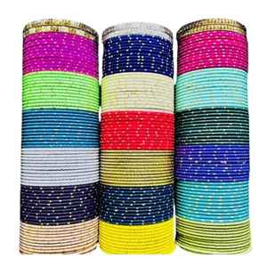 Colores personalizados de las mujeres Churian Sets Tasa de fábrica Venta caliente de las señoras Simple y bordado Chudiyan Set Mujeres - Product Image 1