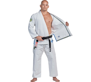 100% algodón brasileño Jiu Jitsu Gis ropa de Fitness para mujer Logo Karate BJJ Gi entrenamiento Kimono ropa de artes marciales - Product Image 3